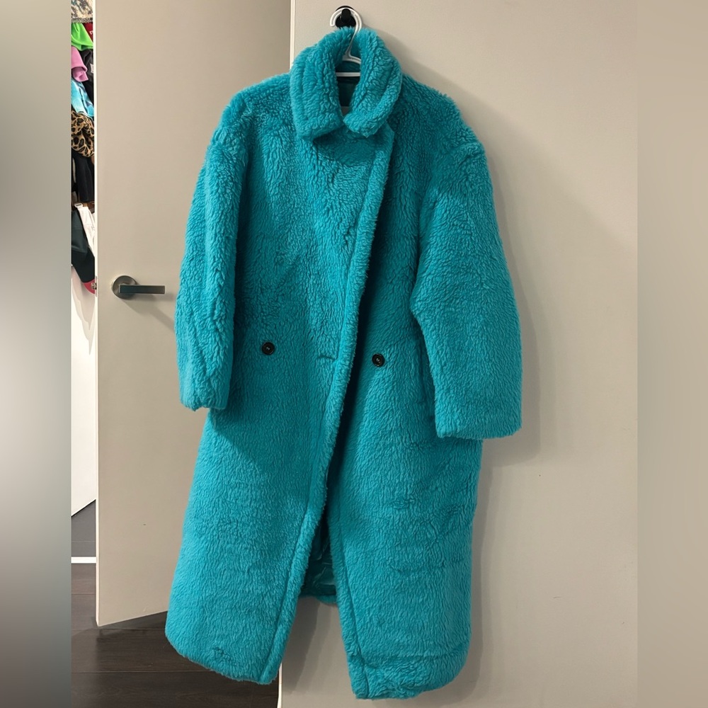 MaxMara Vibrant Blue Teddy Jacket